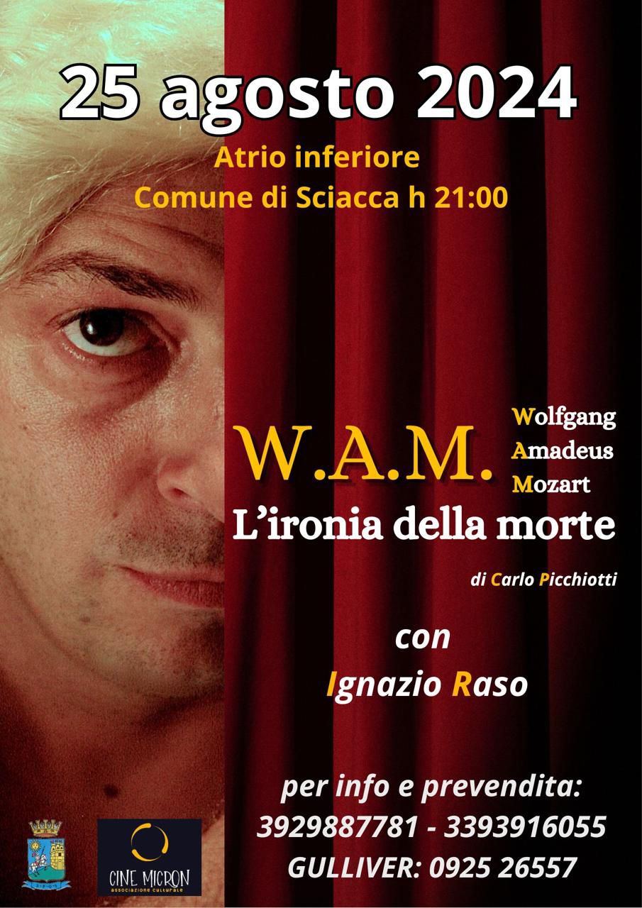 Monologo teatrale “W.A.M. Wolfgang Amadaus Mozart – Ironia della morte