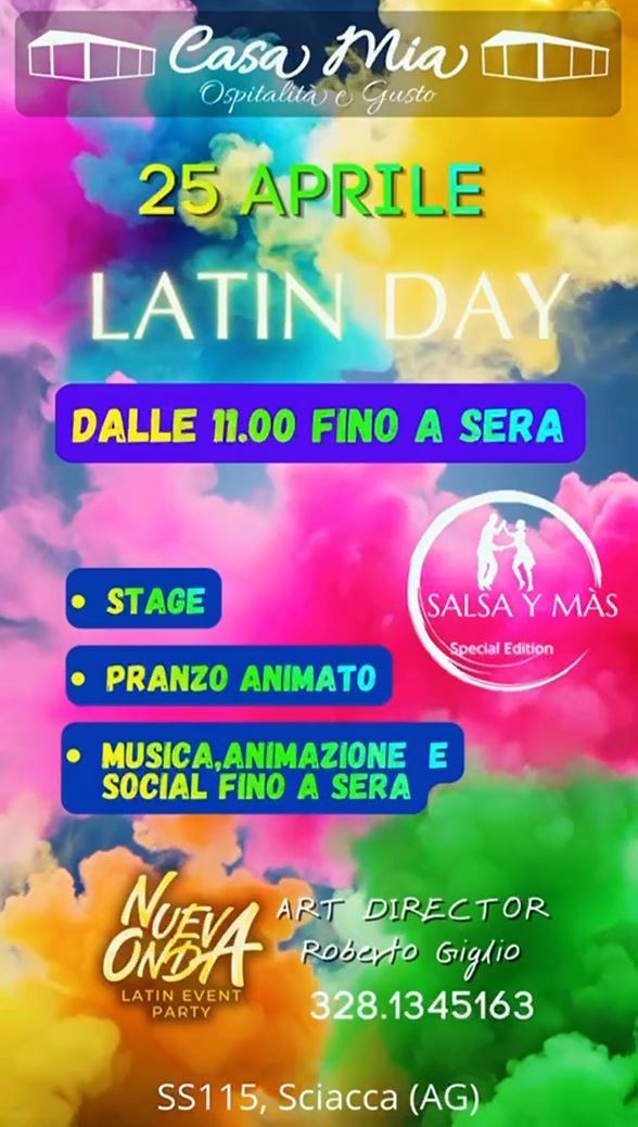 Scampagnata 25 Aprile 2026 – LATIN DAY a Casa Mia