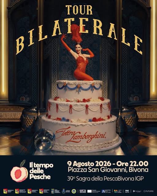 Elettra Lamborghini in concerto a Sagra delle Pesche di Bivona IGP